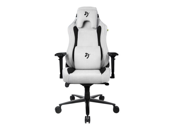 Arozzi Fabric Gaming Chair Vernazza Supersoft Light Grey - Image 2