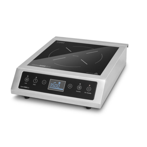 Caso | Hob | Gastro 3500 Eco | Number of burners/cooking zones 1 | Touch | Black/Stainless Steel | Induction