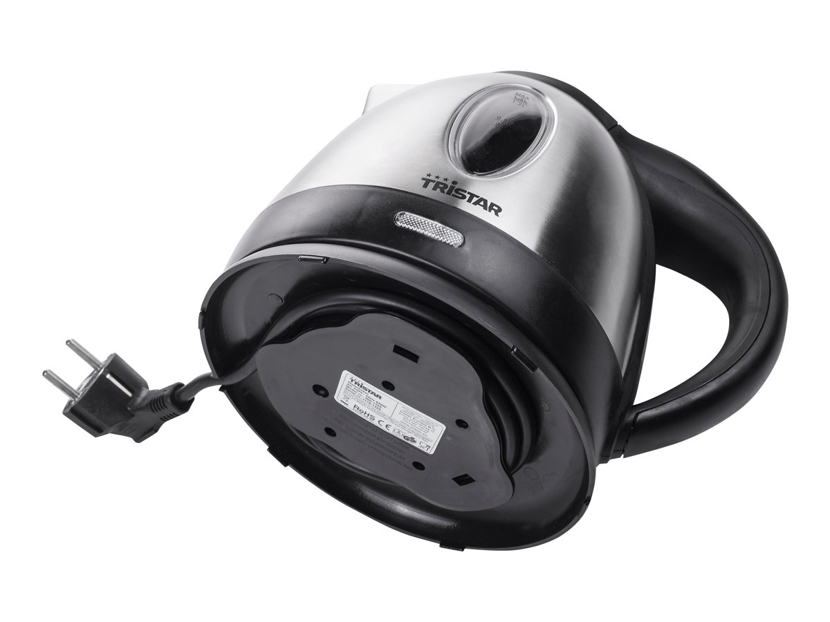 Tristar | Jug Kettle | WK-1323 | Standard | 1500 W | 1.2 L | Stainless steel | 360° rotational base | Silver - Image 4