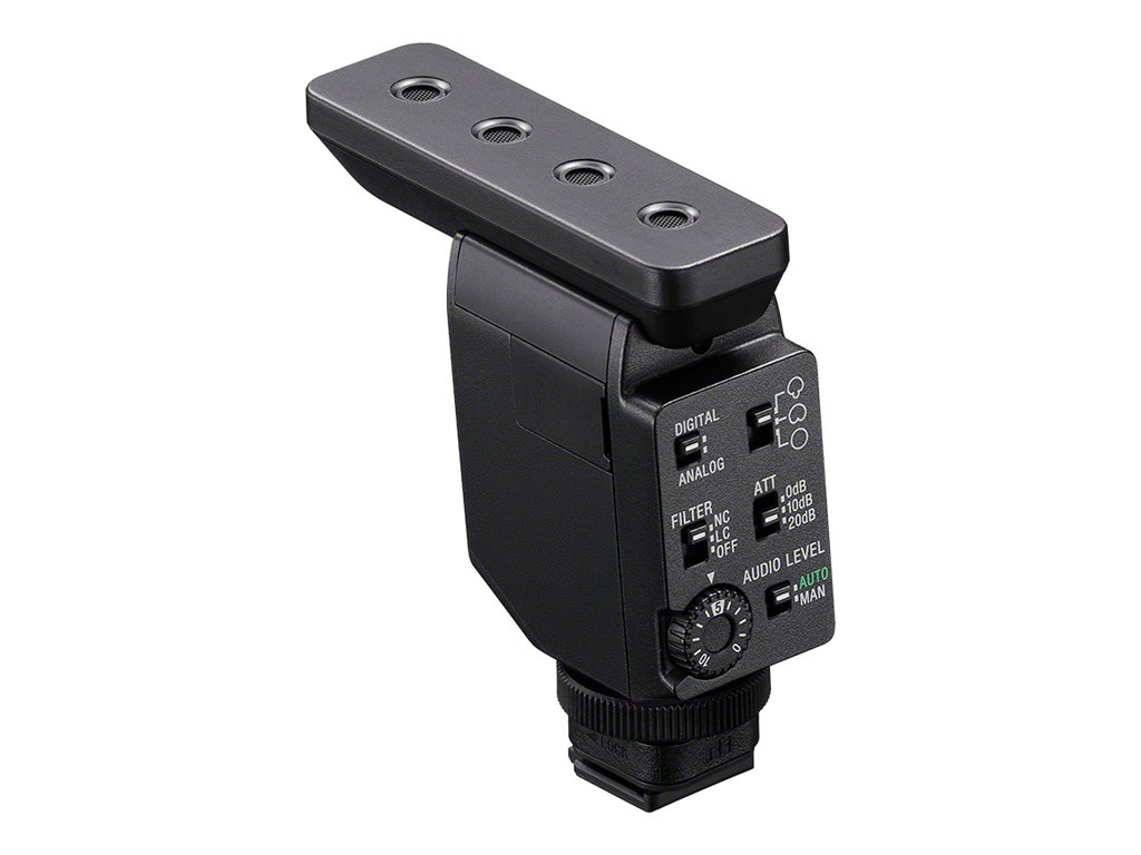 Sony | Compact Camera-Mount Digital Shotgun Microphone | ECM-B10 | Three pickup modes: Multidirectional, unidirectional and circular; Simple switching; Digital signal processing; Highly effective noise reduction filter; Digital audio transmission - Image 10