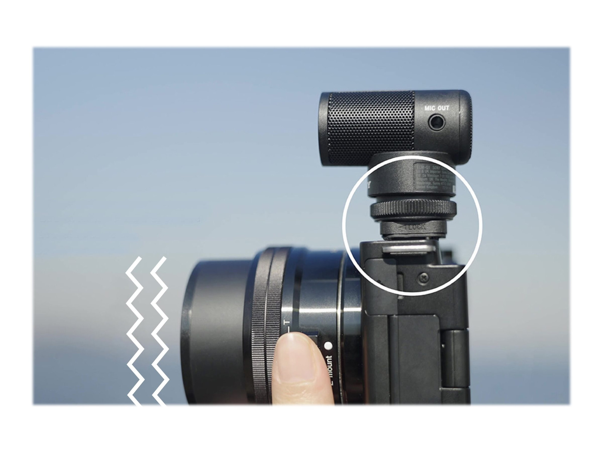 Sony | Shotgun Microphone | ECM-G1 | Frequency response: 50 Hz - 20000 Hz; Front sensitivity: -36dB (0dB=1V/Pa, 1kHz) ; Maximum input sound pressure level: 125dB - Image 24