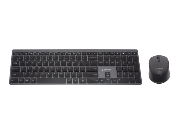 Gembird | Backlight Pro Business Slim wireless desktop set | KBS-ECLIPSE-M500 | Keyboard and Mouse Set | Wireless | Mouse included | US | Black - Image 3