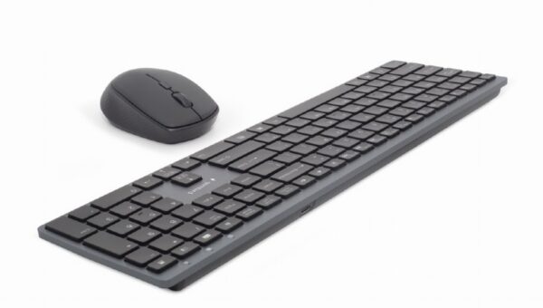 Gembird | Backlight Pro Business Slim wireless desktop set | KBS-ECLIPSE-M500 | Keyboard and Mouse Set | Wireless | Mouse included | US | Black - Image 4