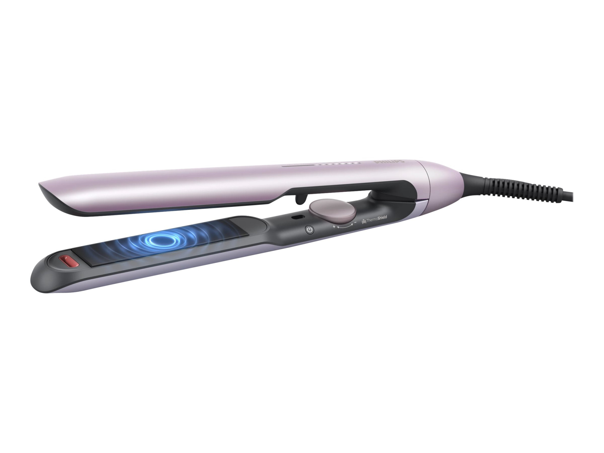 Philips | Hair Straitghtener | BHS530/00 | Warranty 24 month(s) | Ceramic heating system | Ionic function | Display LED | Temperature (max) 230 °C | Number of heating levels 12 | Metallic Pink - Image 2