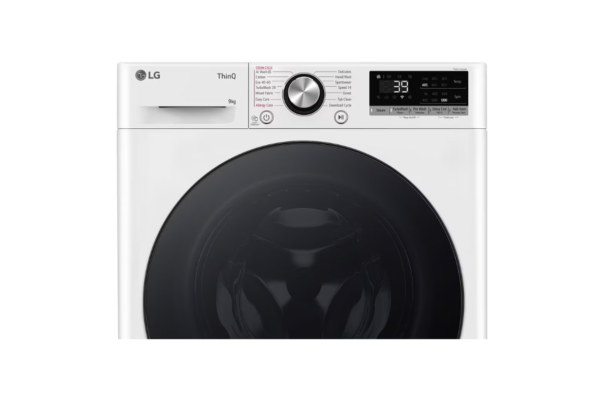 LG | Washing machine | F2WR709S2W | Energy efficiency class A-10% | Front loading | Washing capacity 9 kg | 1200 RPM | Depth 47.5 cm | Width 60 cm | LED | Steam function | Direct drive | Wi-Fi | White - Image 7