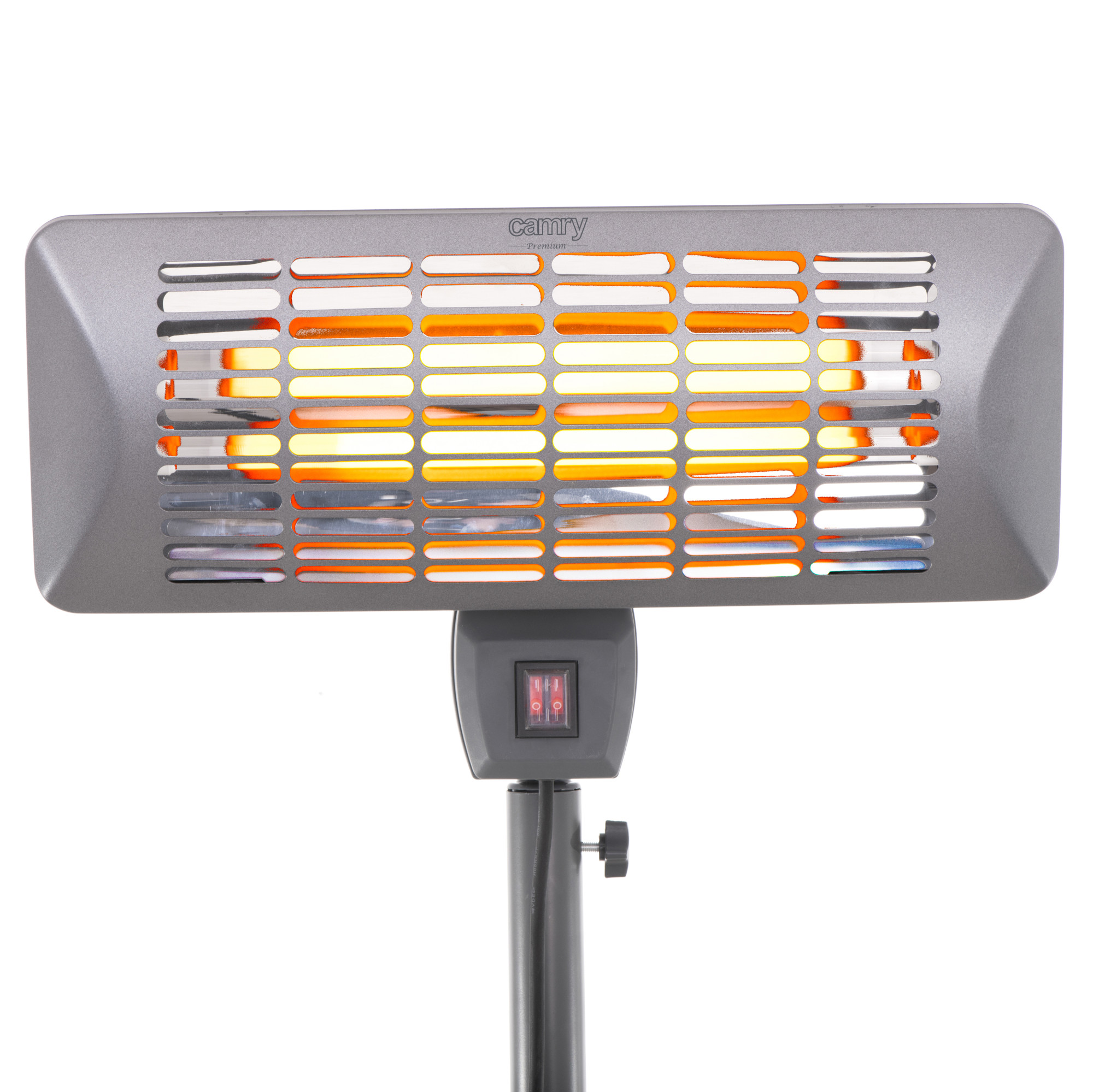 Camry | Standing Heater | CR 7737 | Patio heater | 2000 W | Number of power levels 2 | Suitable for rooms up to 14 m² | Grey | IP24 - Image 3