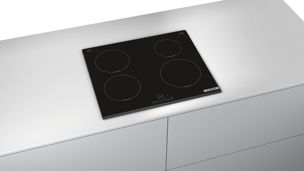 Bosch | Hob | PIE631BB5E Series 4 | Induction | Number of burners/cooking zones 4 | Touch | Timer | Black - Image 4