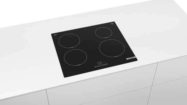 Bosch | Hob | PUE611BB6E Series 4 | Induction | Number of burners/cooking zones 4 | Touch | Timer | Black - Image 4