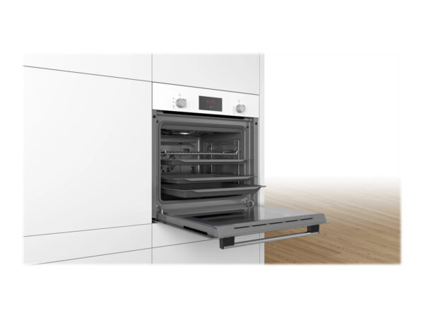 Bosch | Oven | HBF113BV1S | 66 L | Multifunctional | Manual | Mechanical control | Convection | Height 60 cm | Width 60 cm | White - Image 8