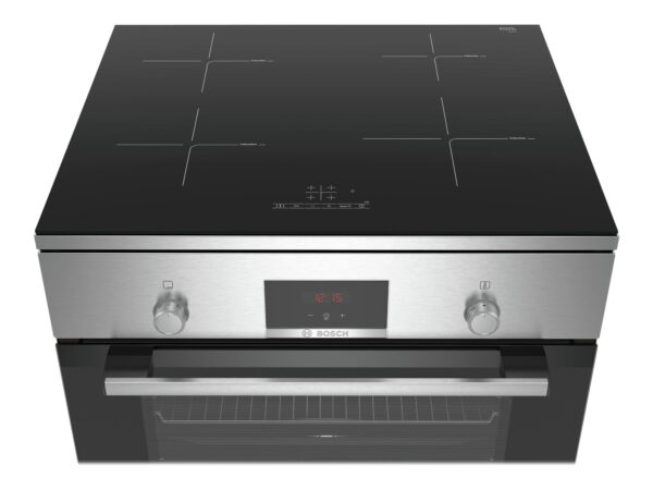 Bosch | Cooker | HLN39A050U Series 4 | Hob type Induction | Oven type Electric | Stainless Steel | Width 60 cm | Grilling | LED | Depth 60 cm | 66 L - Image 8