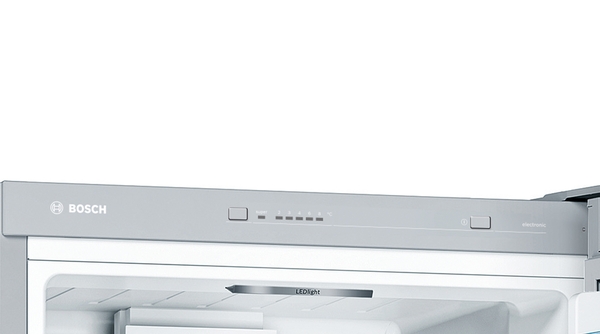 Bosch | Refrigerator | KGV36VIEAS | Energy efficiency class E | Free standing | Combi | Height 186 cm | No Frost system | Fridge net capacity 214 L | Freezer net capacity 94 L | 39 dB | Stainless Steel - Image 7