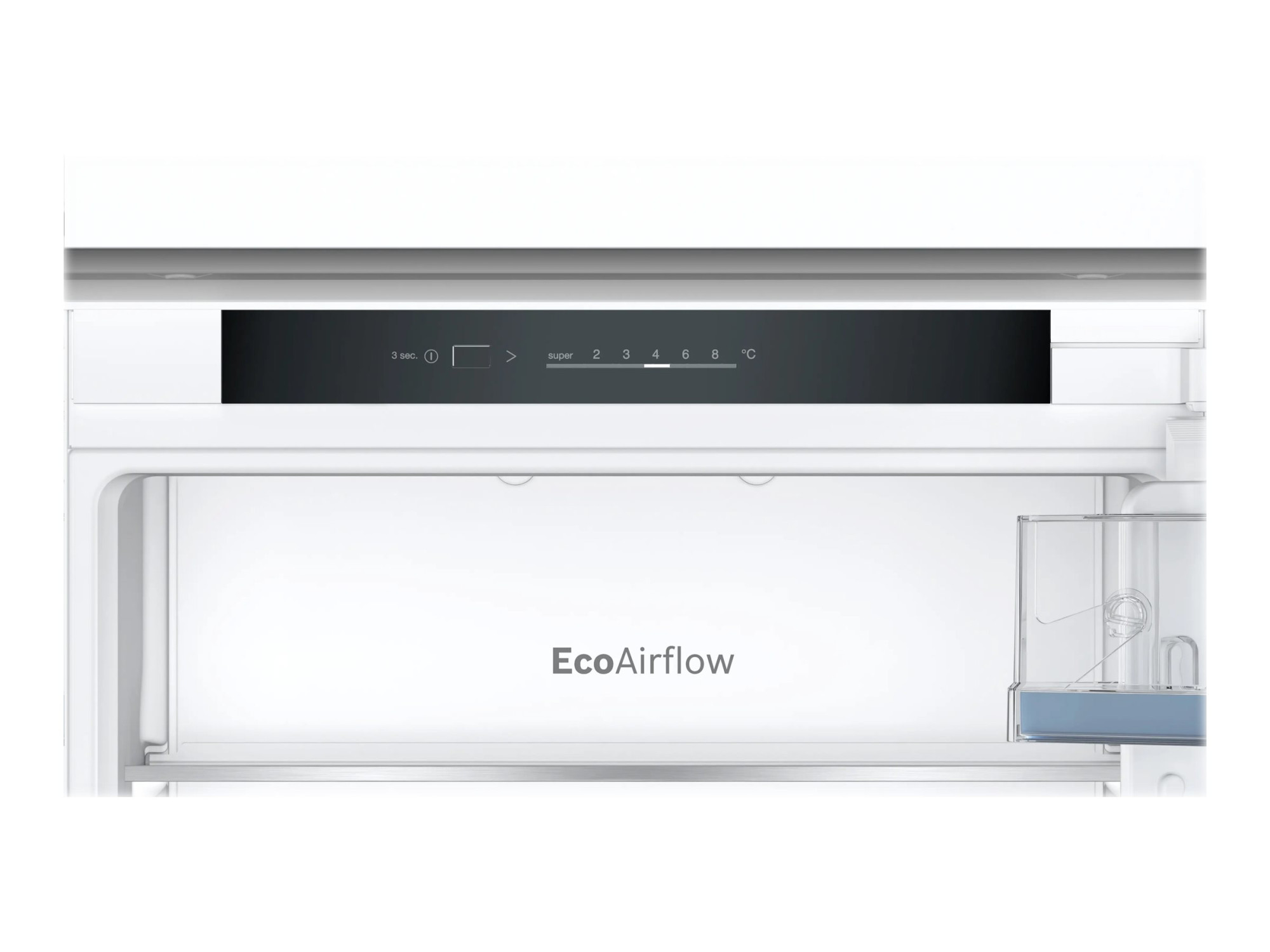 Bosch | Refrigerator | KIV86VSE0 | Energy efficiency class E | Built-in | Combi | Height 177.2 cm | Fridge net capacity 183 L | Freezer net capacity 84 L | Display | 35 dB | White - Image 9