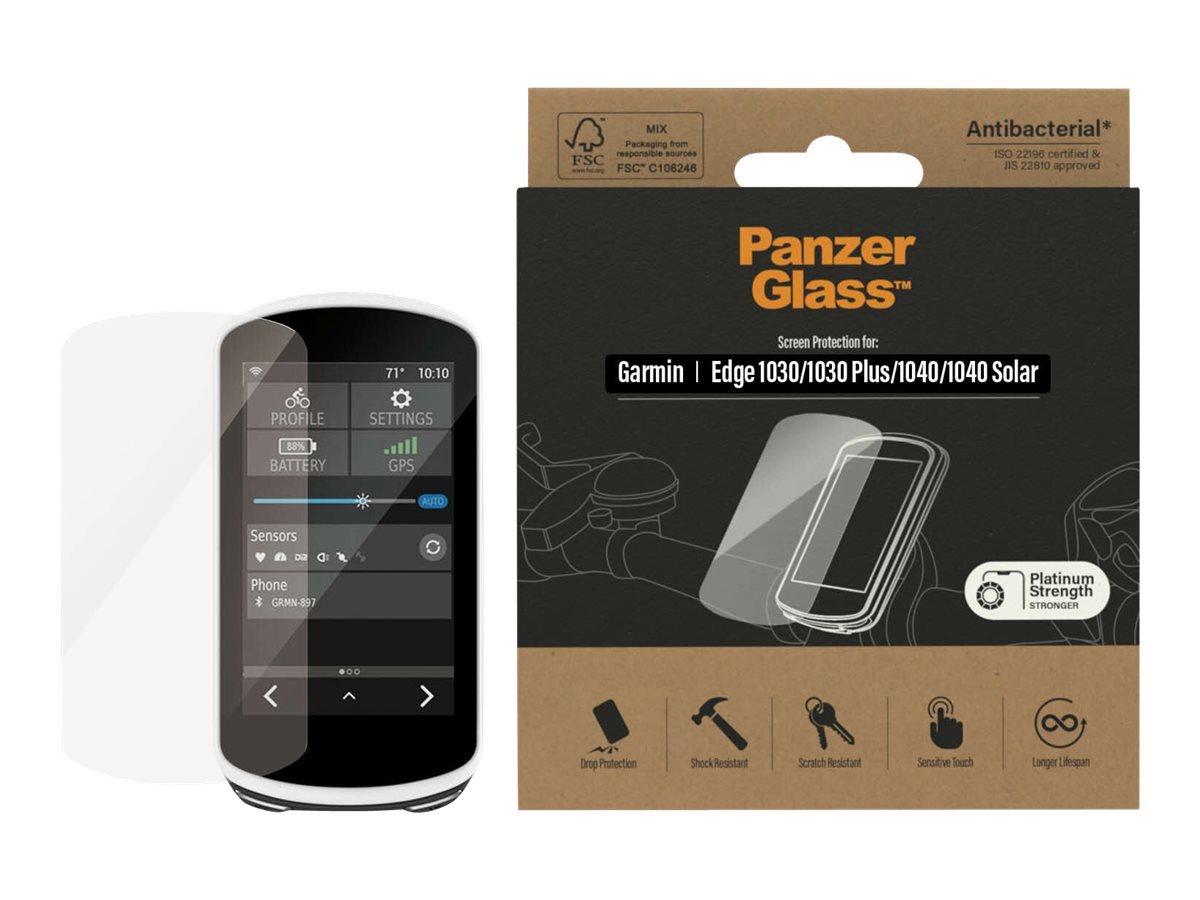 PanzerGlass | Screen protector | Garmin | for Garmin Edge 1030, Edge 1040 | Tempered glass | Transparent | Water-resistant ; Humidity Protection; Impact-resistant; Scratch-resistant ; Anti-glare glass; Full touch; Fingerprint-resistant; Easy to attach | Anti-glare - Image 4