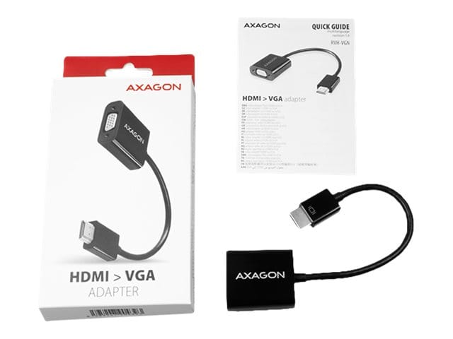 AXAGON | RVH-VGN, HDMI - VGA Reduction Adapter | 0.15 m - Image 2