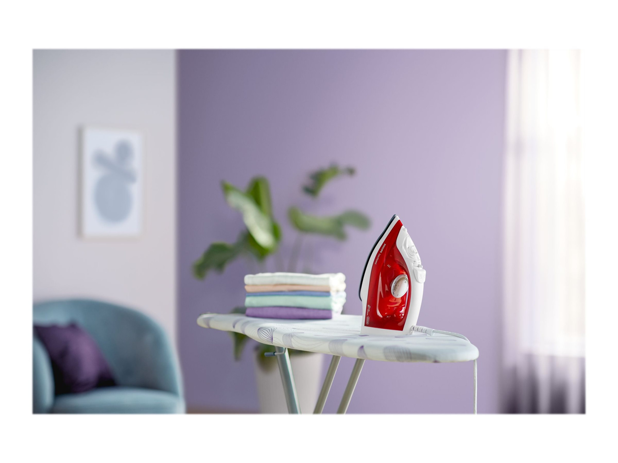 Philips | GC1742/40 EasySpeed | Steam Iron | 2000 W | Continuous steam 25 g/min | Red - Image 12