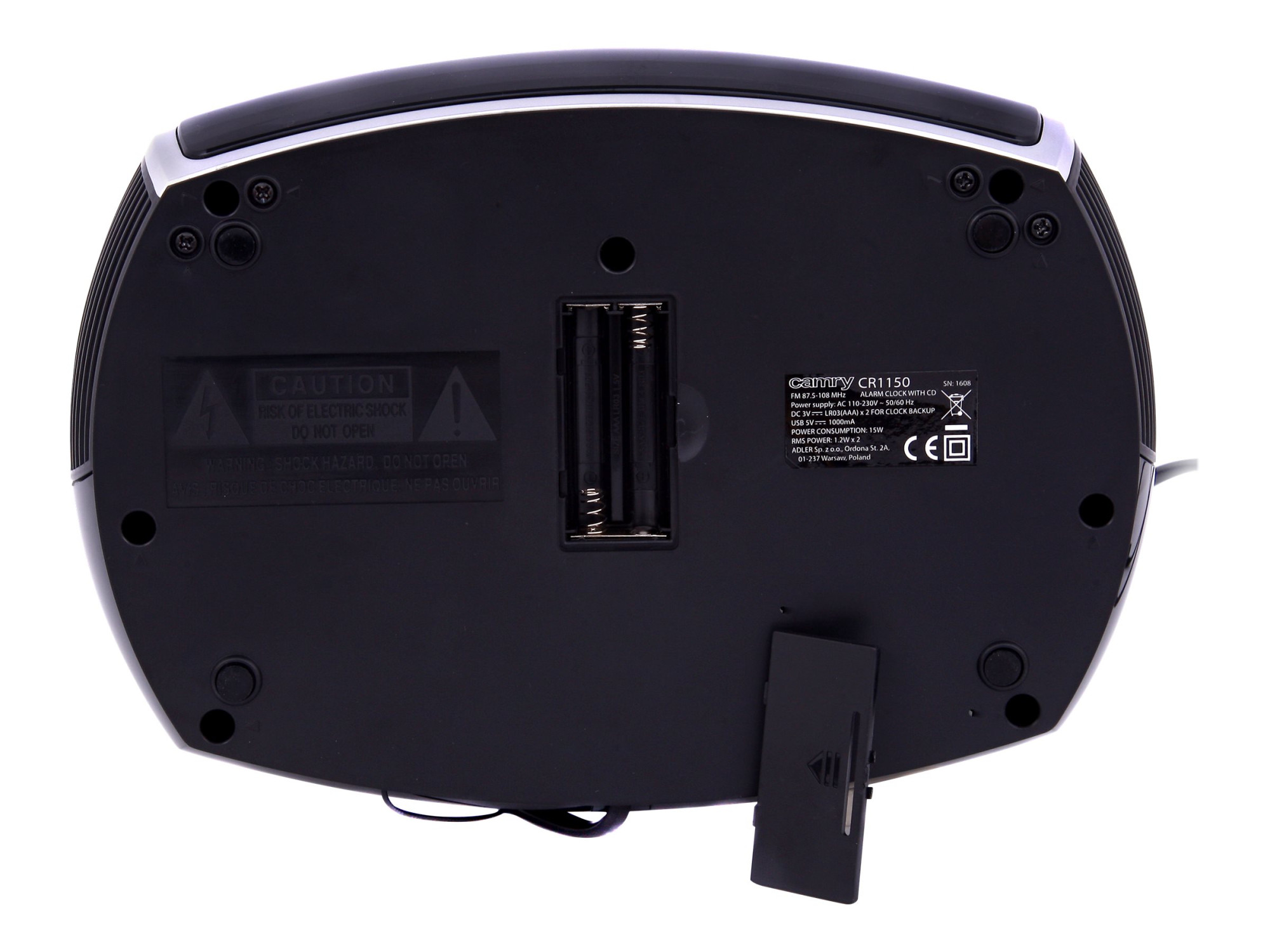 Camry | Alarm Clock | CR 1150b | Alarm function | Black - Image 20
