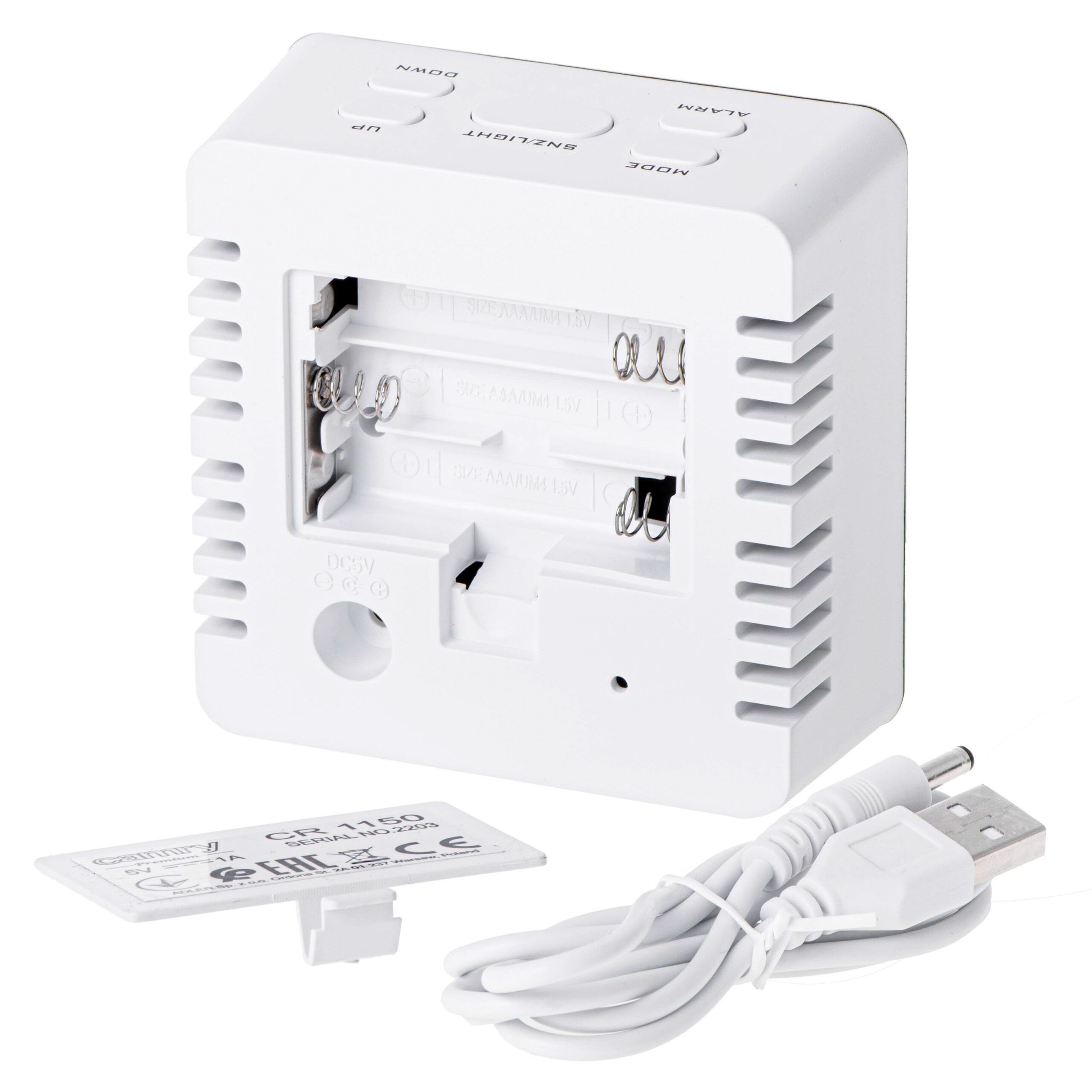 Camry | Alarm Clock | CR 1150w | Alarm function | White - Image 4