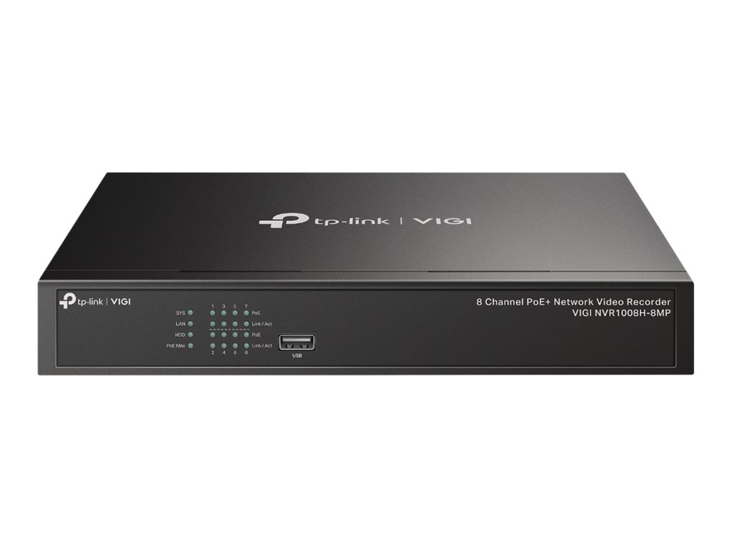 TP-LINK | PoE+ Network Video Recorder | VIGI NVR1008H-8MP | 1 | 8-Channel - Image 2