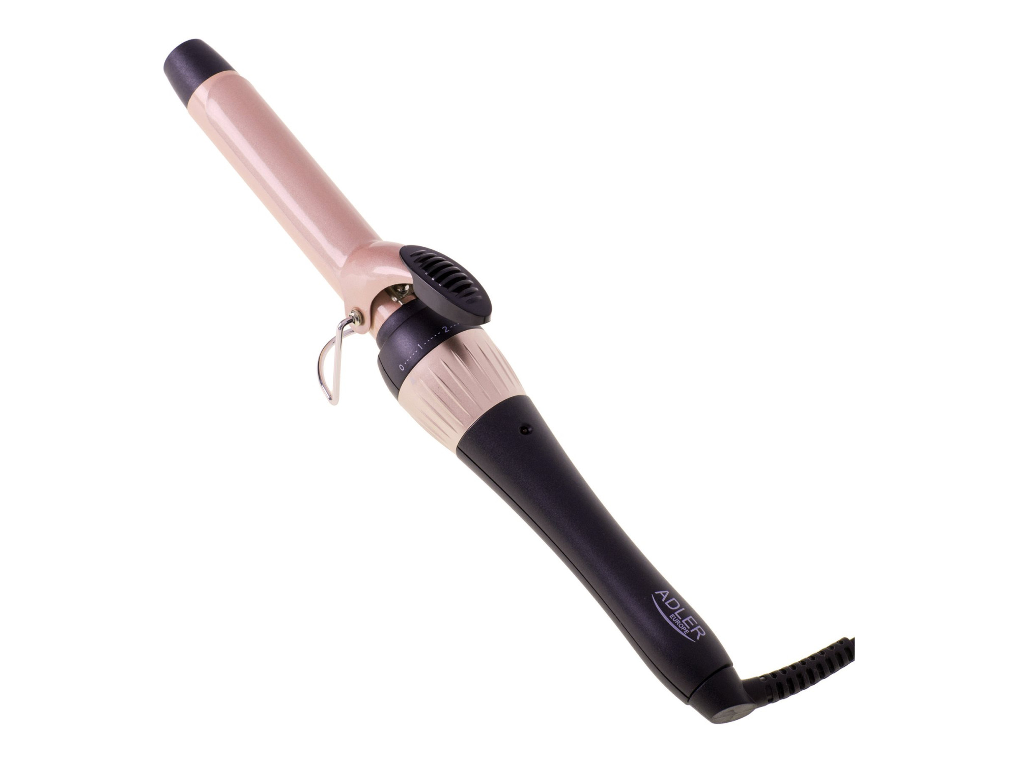 Adler | Curling Iron | AD 2117 | Ceramic heating system | Barrel diameter 25 mm | Temperature (max) 200 °C | 45 W | Black/Pink - Image 2