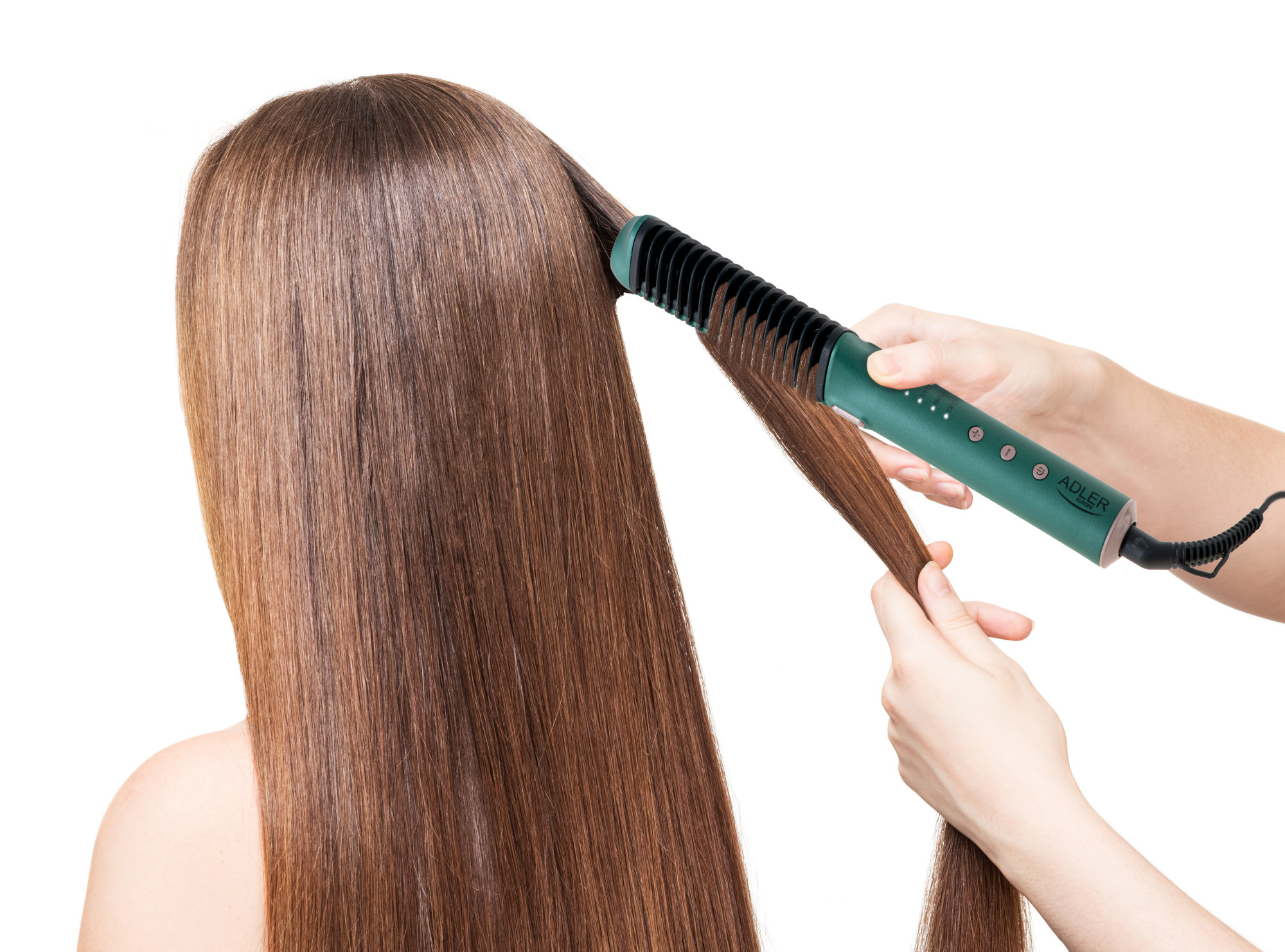 Adler | Straightening Brush | AD 2324 | Temperature (max) 210 °C | Green - Image 7