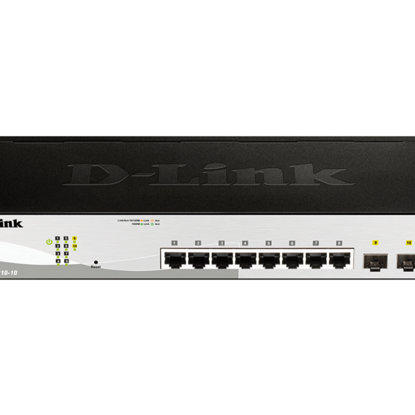 D-Link | 10-Port Gigabit Smart Managed Switch | DGS-1210-10 | Managed L2+ | Rackmountable