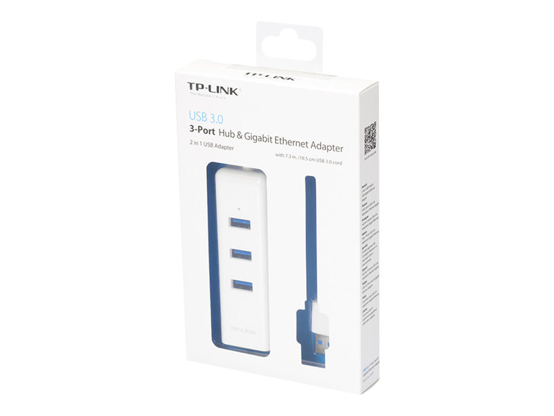 TP-LINK | USB 3.0 3-Port Hub & Gigabit Ethernet Adapter 2 in 1 USB Adapter | UE330 - Image 12