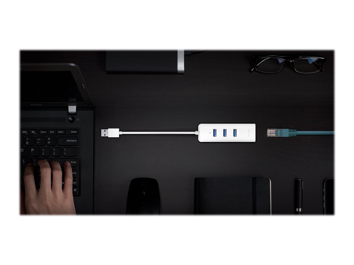 TP-LINK | USB 3.0 3-Port Hub & Gigabit Ethernet Adapter 2 in 1 USB Adapter | UE330 - Image 17