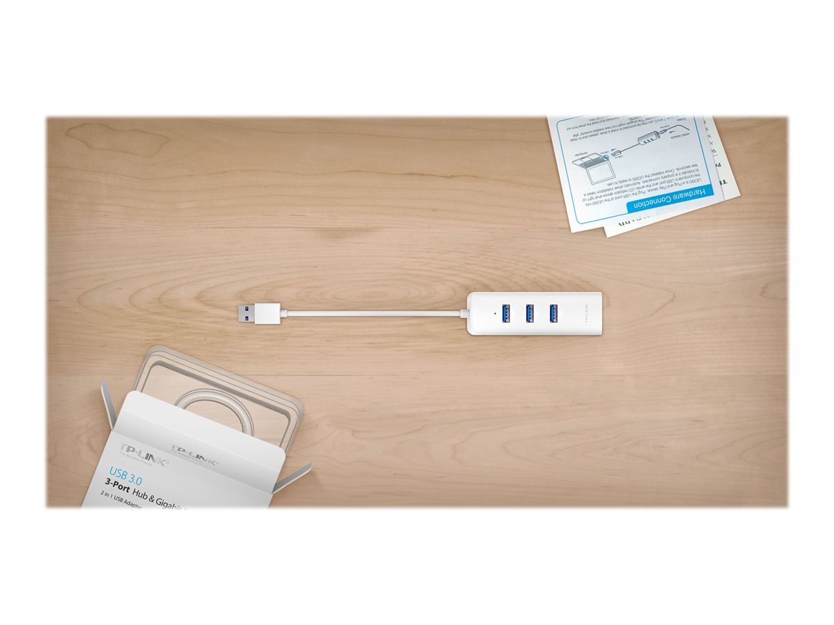 TP-LINK | USB 3.0 3-Port Hub & Gigabit Ethernet Adapter 2 in 1 USB Adapter | UE330 - Image 19