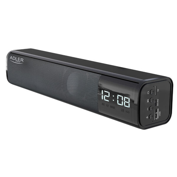 Adler | Clock Speaker | AD 1191 | Bluetooth | Black | Portable | Wireless connection