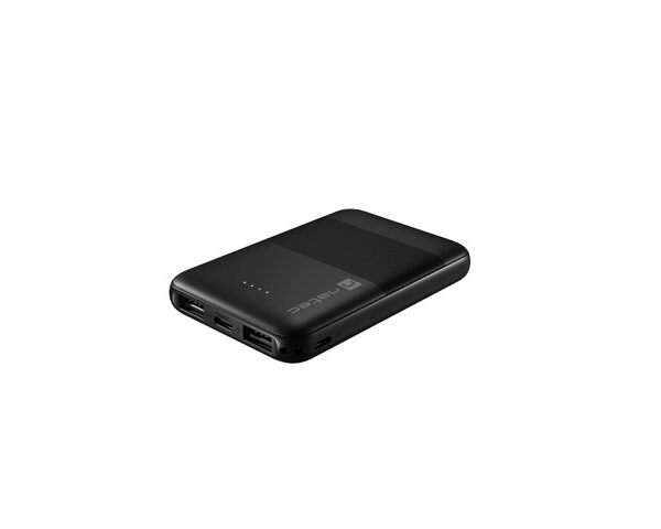 Natec | Power Bank | Trevi Compact | 5000 mAh | 1 x USB-C, 2 x USB A | Black