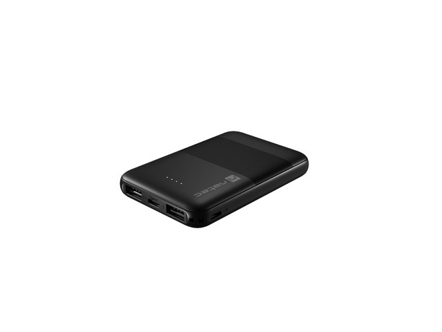 Natec | Power Bank | Trevi Compact | 5000 mAh | 1 x USB-C, 2 x USB A | Black