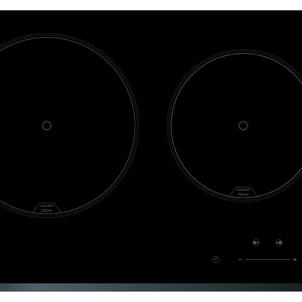 CATA | Hob | IB 2 PLUS BK/A | Induction | Number of burners/cooking zones 2 | Touch | Timer | Black