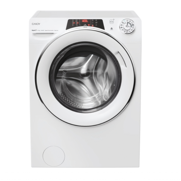 Candy Washing Machine with Dryer | ROW4964DWMCT/1-S | Energy efficiency class A/D | Front loading | Washing capacity 9 kg | 1400 RPM | Depth 58 cm | Width 60 cm | Display | Digit | Drying system | Drying capacity 6 kg | Steam function | White