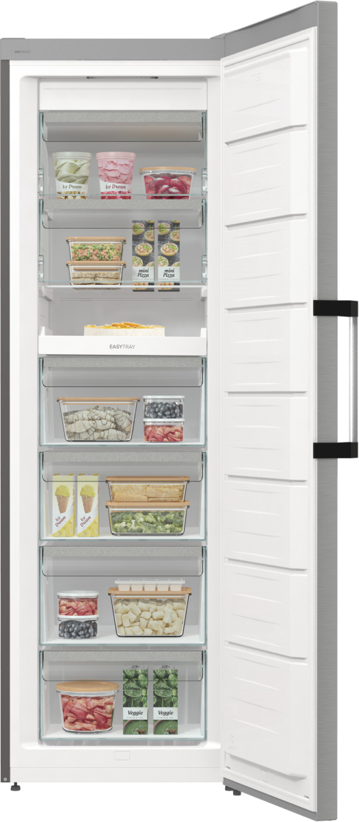 Gorenje Freezer | FN619EAXL6 | Energy efficiency class E | Upright | Free standing | Height 185 cm | Total net capacity 280 L | No Frost system | Grey - Image 5