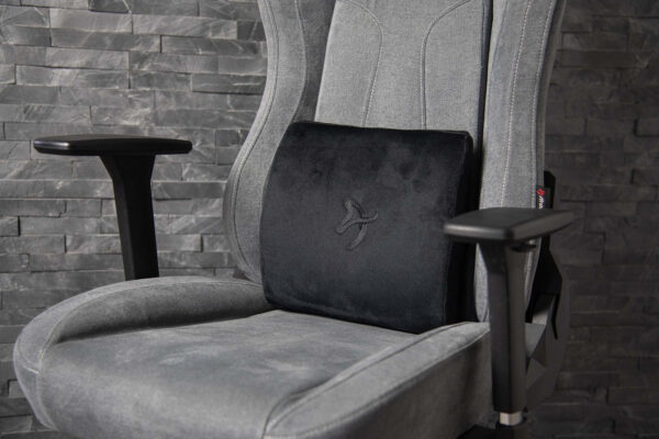 Arozzi Velvet polyester | Lumbar Support Pillow | Black - Image 6