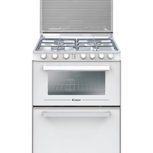 Candy | Oven | TRIO4GWNT/1 | 40 L | Gas | Manual | Knobs | Height 87.5 cm | Width 60 cm | White