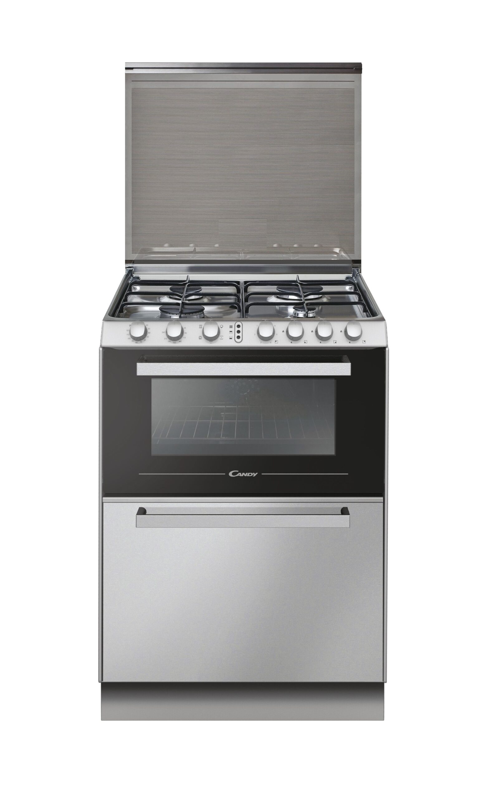 Candy | Oven | TRIO4GXNT/1 | 40 L | Gas | Manual | Knobs | Height 87.5 cm | Width 60 cm | Stainless steel