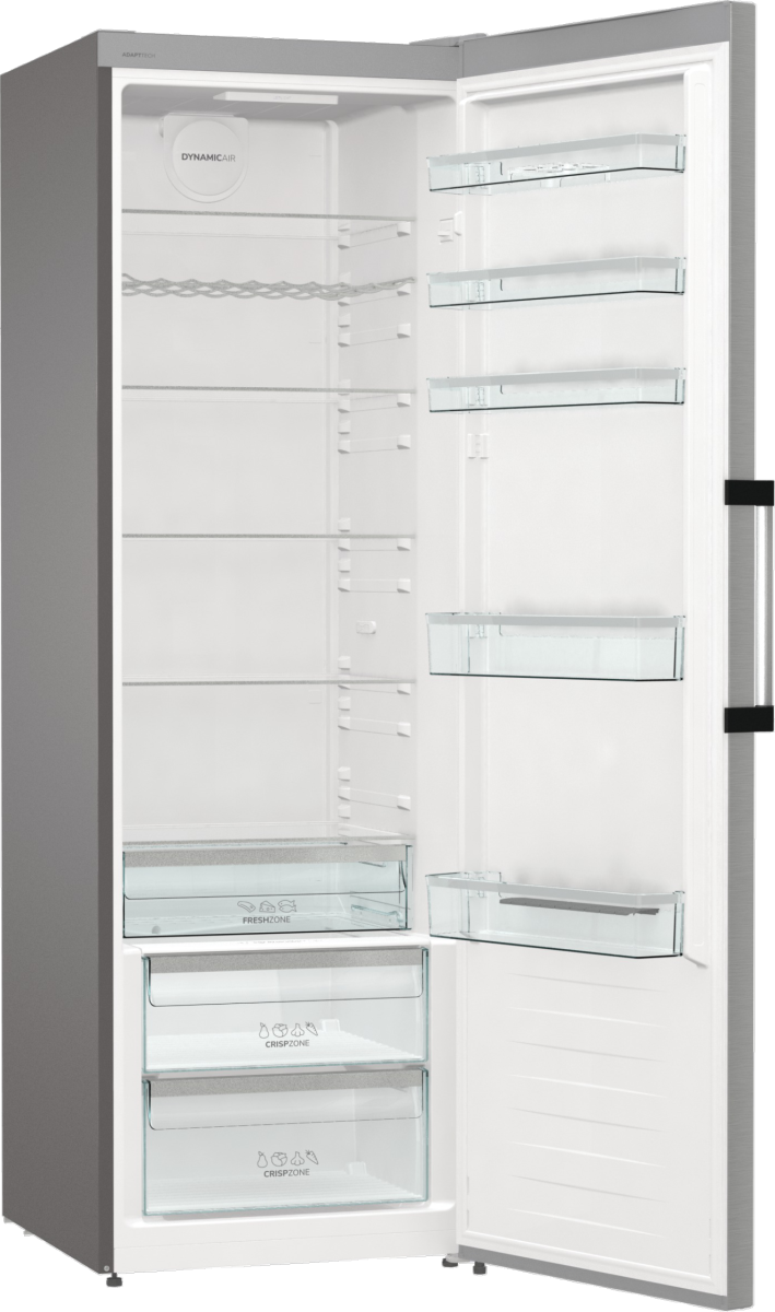 Gorenje Refrigerator | R619EAXL6 | Energy efficiency class E | Free standing | Larder | Height 185 cm | Fridge net capacity 398 L | Display | 38 dB | Grey - Image 3