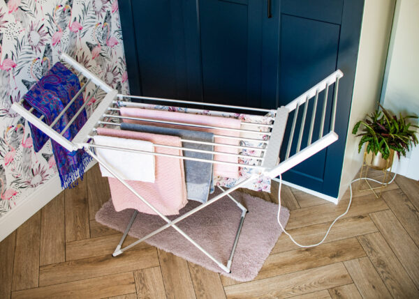 Adler | Foldable electric clothes drying rack | AD 7821 | Silver/White | IP22 - Image 9