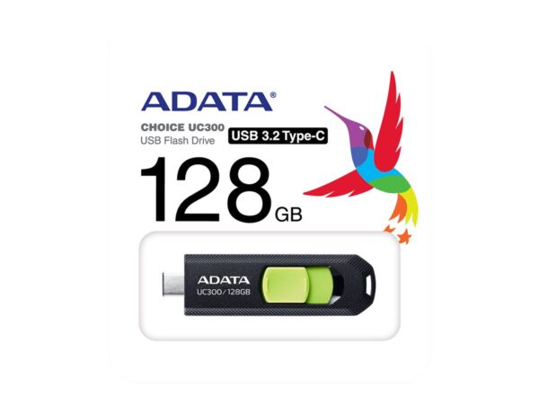 ADATA | FlashDrive | UC300 | 128 GB | USB 3.2 Gen 1 | Black - Image 2
