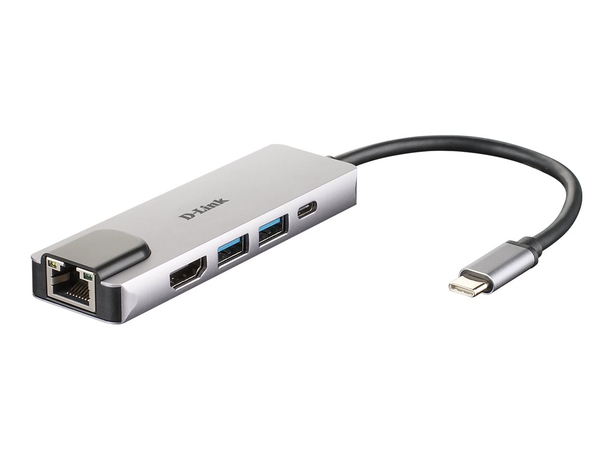 D-Link | 5-in-1 USB-C Hub with HDMI/Ethernet and Power Delivery | DUB-M520 | USB-C Hub | Warranty 24 month(s) - Image 2