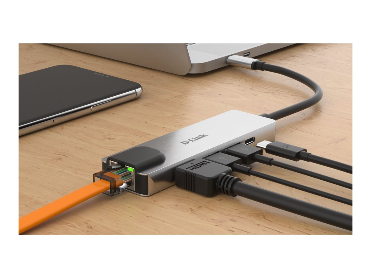 D-Link | 5-in-1 USB-C Hub with HDMI/Ethernet and Power Delivery | DUB-M520 | USB-C Hub | Warranty 24 month(s) - Image 7