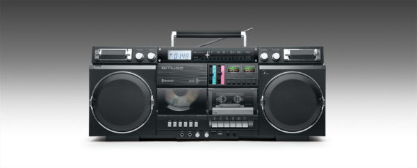 Muse | Ghetto Blasters | M-380 GB | AUX in | Bluetooth | Cassette deck | CD player | Black - Image 3