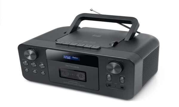 Muse | Portable CD Radio Cassette Recorder With Bluetooth | M-182 DB | AUX in | Black