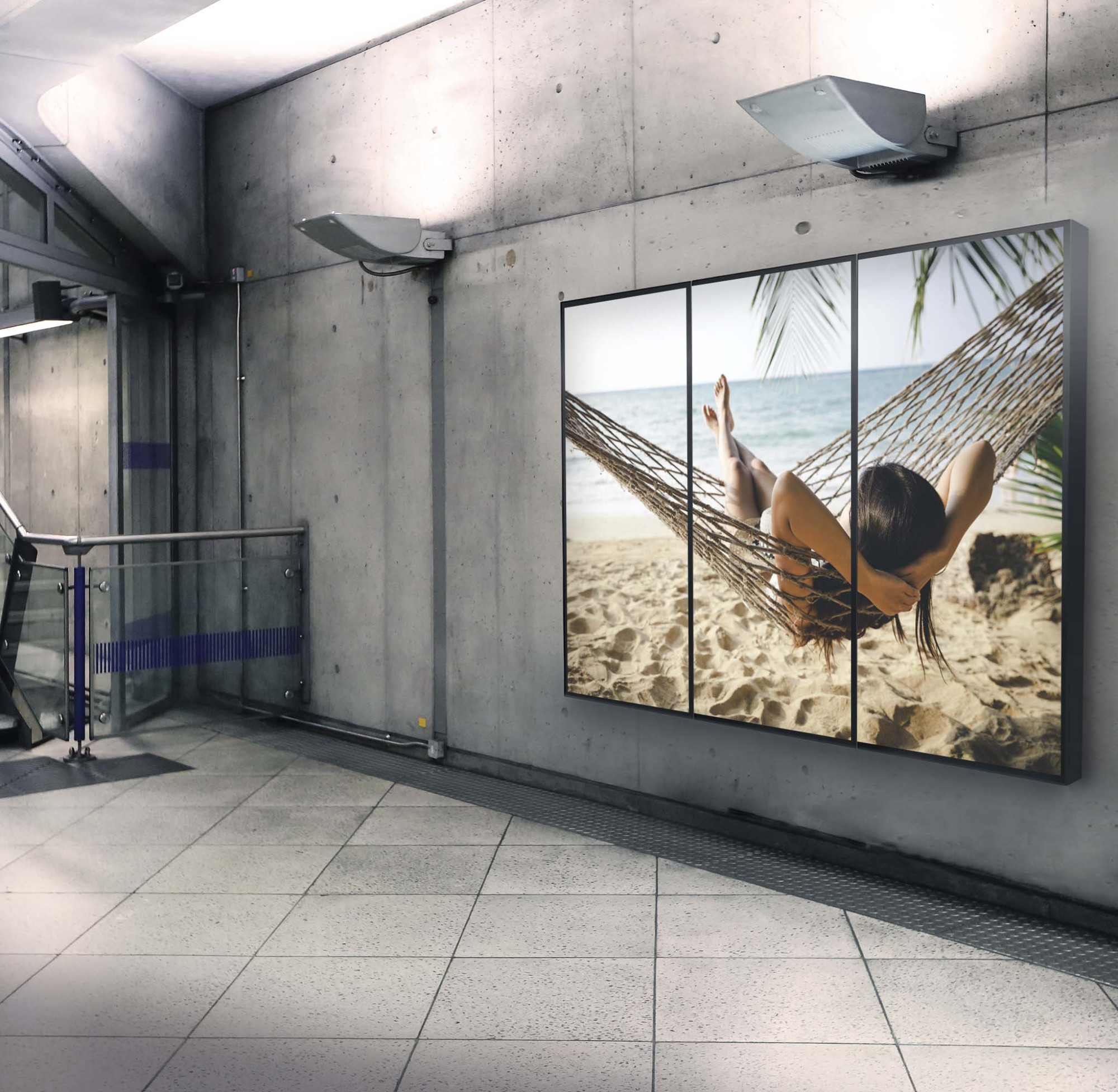 EDBAK | Wall mount | VWPOP95-P | Tilt | 70-98 " | Maximum weight (capacity) 130 kg | Black - Image 2