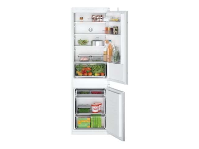 Bosch | Refrigerator | KIV86NSE0 Series 2 | Energy efficiency class E | Built-in | Combi | Height 177.2 cm | Fridge net capacity 183 L | Freezer net capacity 84 L | 35 dB | White - Image 2