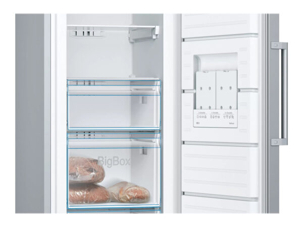 Bosch | Freezer | GSN33VLEP | Energy efficiency class E | Upright | Free standing | Height 176 cm | Total net capacity 225 L | No Frost system | Stainless Steel - Image 6