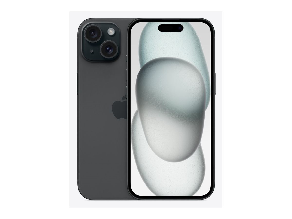 Apple | iPhone 15 | Black | 6.1 " | Super Retina XDR | 2556 x 1179 pixels | A16 Bionic | Internal RAM 6 GB | 256 GB | Dual SIM | 4G | Main camera resolution 48+12 MP | Secondary camera resolution 12 MP | iOS | 17 - Image 2