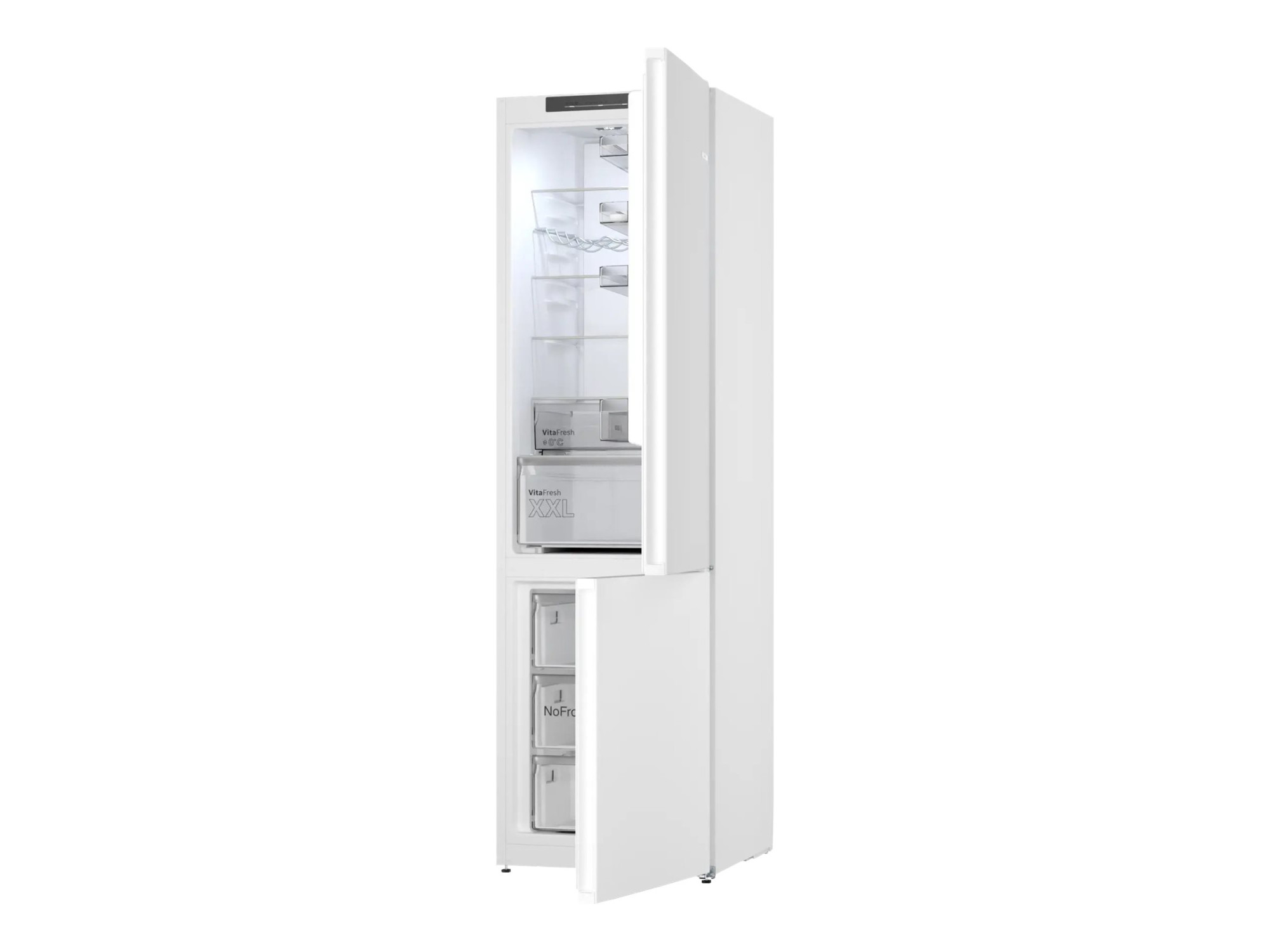 Bosch | Refrigerator | KGN392WDF Series 4 | Energy efficiency class D | Free standing | Combi | Height 203 cm | No Frost system | Fridge net capacity 260 L | Freezer net capacity 103 L | 35 dB | White - Image 3