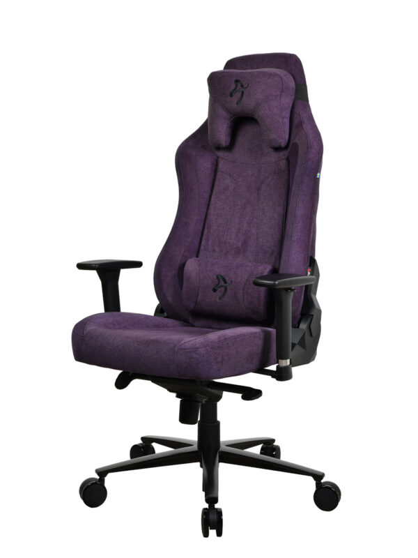 Arozzi Frame material: Metal; Wheel base: Aluminium; Upholstery: Soft Fabric | Arozzi | Gaming Chair | Vernazza SoftFabric | Purple - Image 3